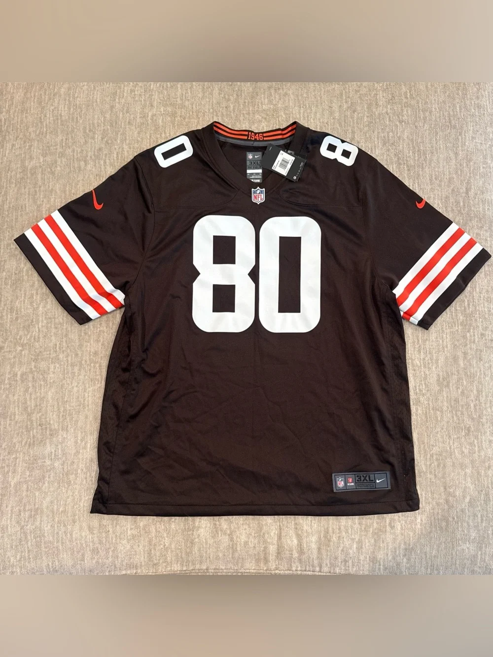 Men’s Size 3XL Jarvis Landry #80 Cleveland Browns On Field Game Jersey NEW